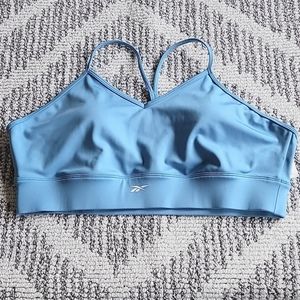 Reebok Plus Size Strappy Blue Sports Bra Size 2X